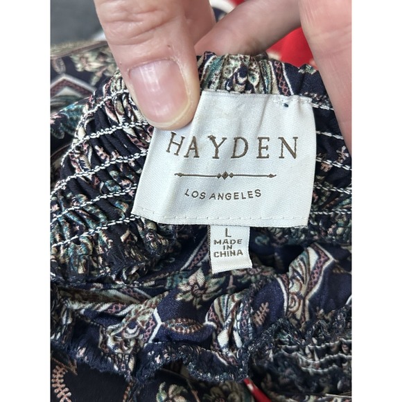 Boho Chic Maxi Halter Dress L Lightweight Sleeveless  Floral Vacay Beachy Casual - Picture 9 of 10